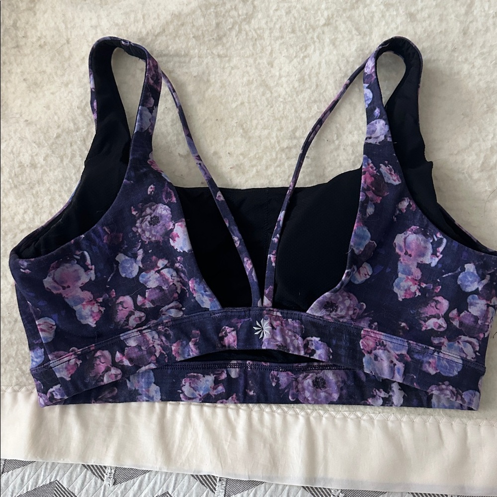 Athleta Exhale Printed Sports Bra D-DD - Picture 2 of 4